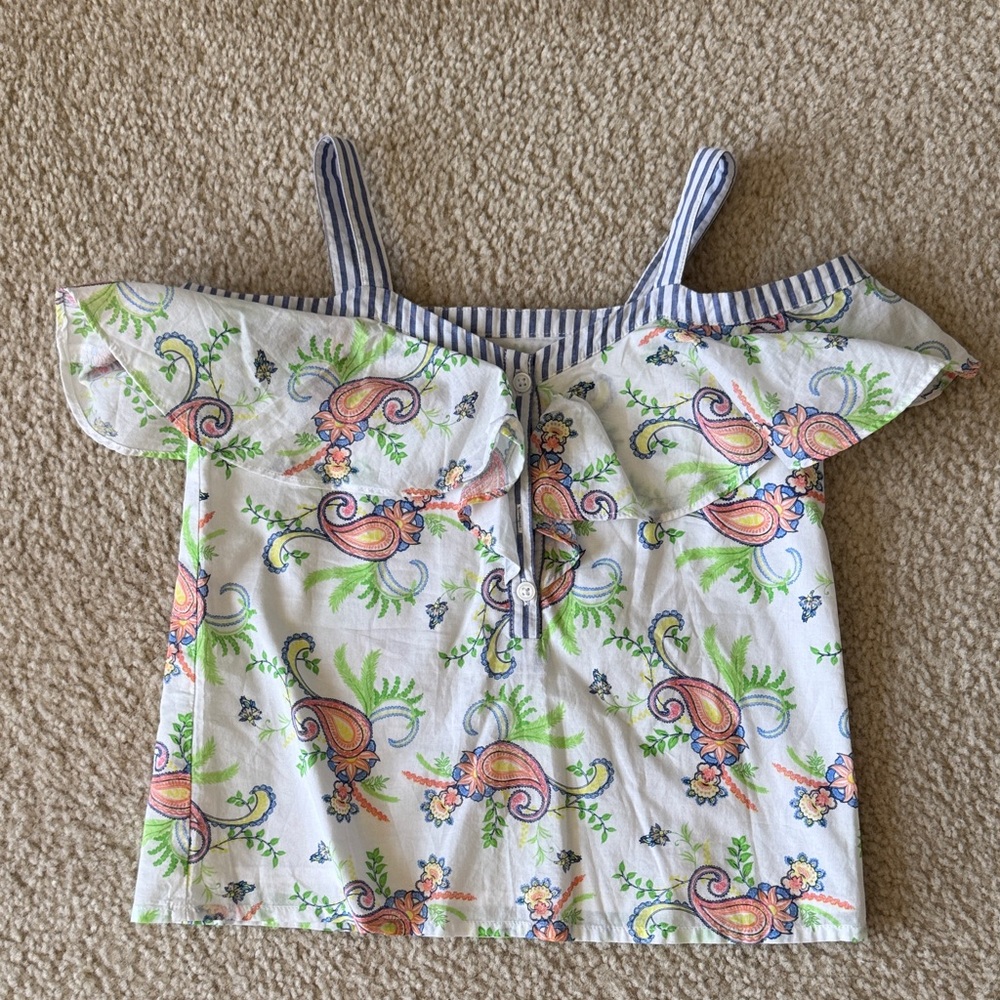 Janie and Jack off the shoulder top